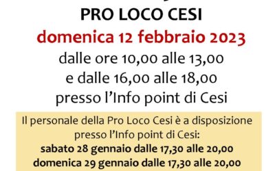 Elezioni Pro Loco Cesi 2023