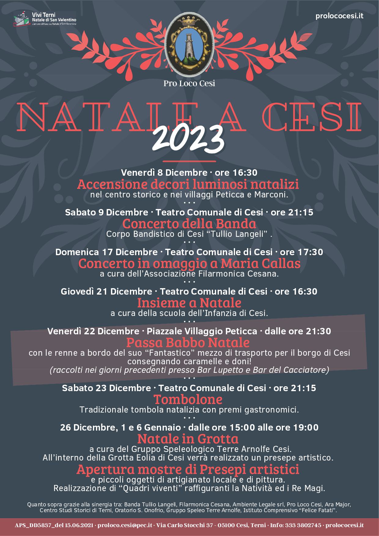 Natale a Cesi 2023: “Natale di San Valentino”