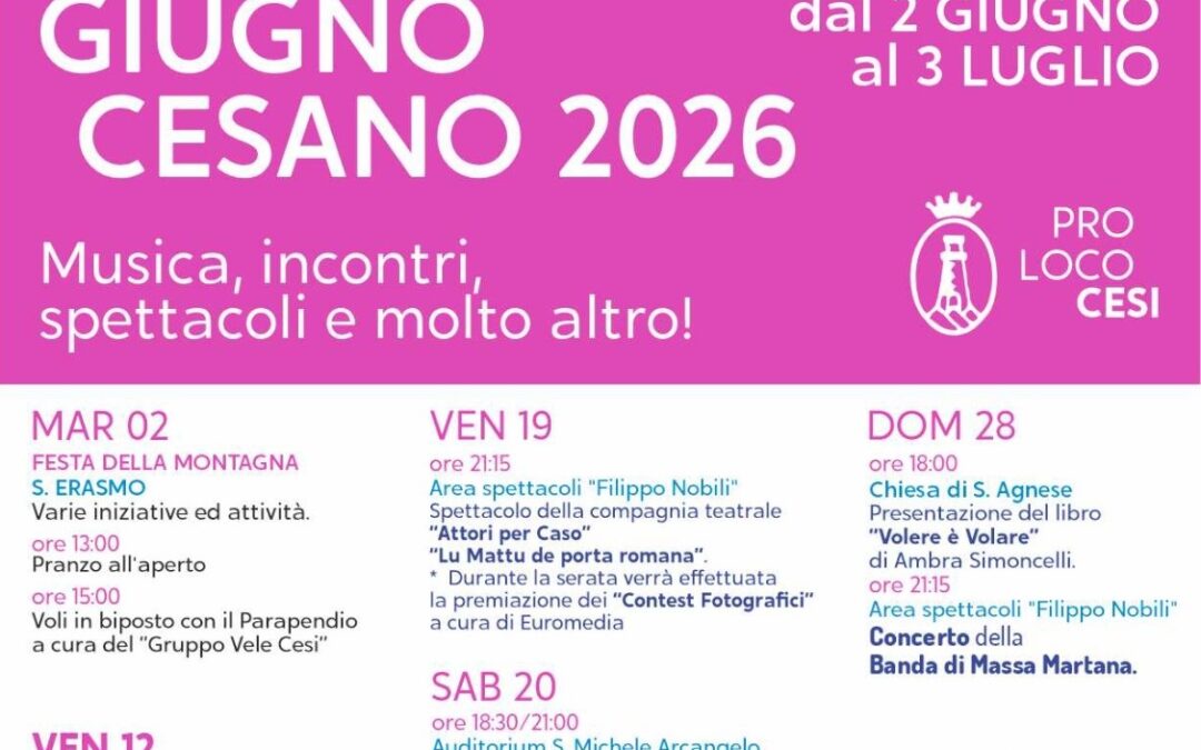 giugno cesano 2026